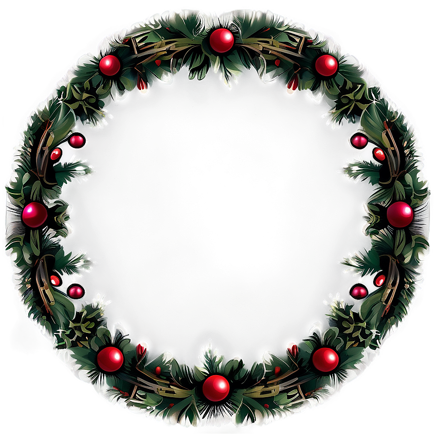 Victorian Christmas Wreath Png Vyt