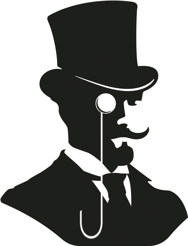 Victorian Gentleman Silhouette