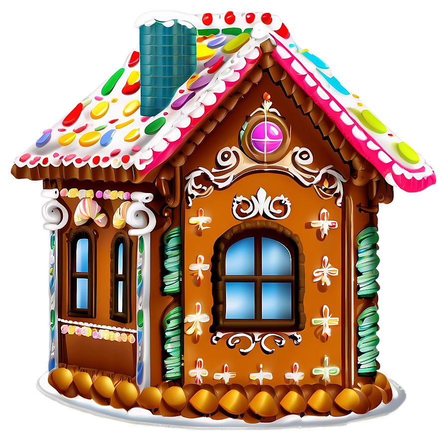 Victorian Gingerbread House Png 04292024