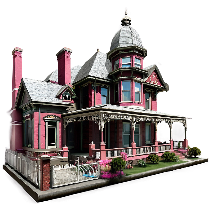 Victorian House Drawing Png 91