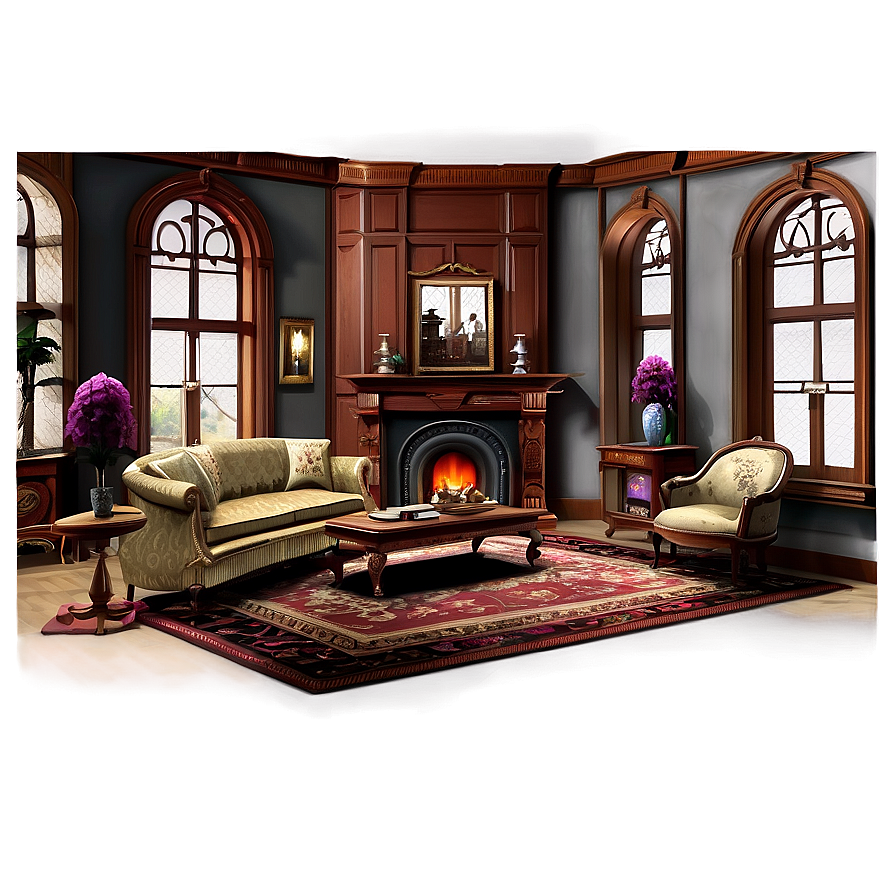 Victorian Living Room Png Sms55