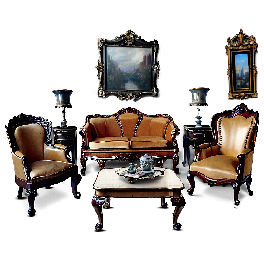 Victorian Living Room Png Teu46