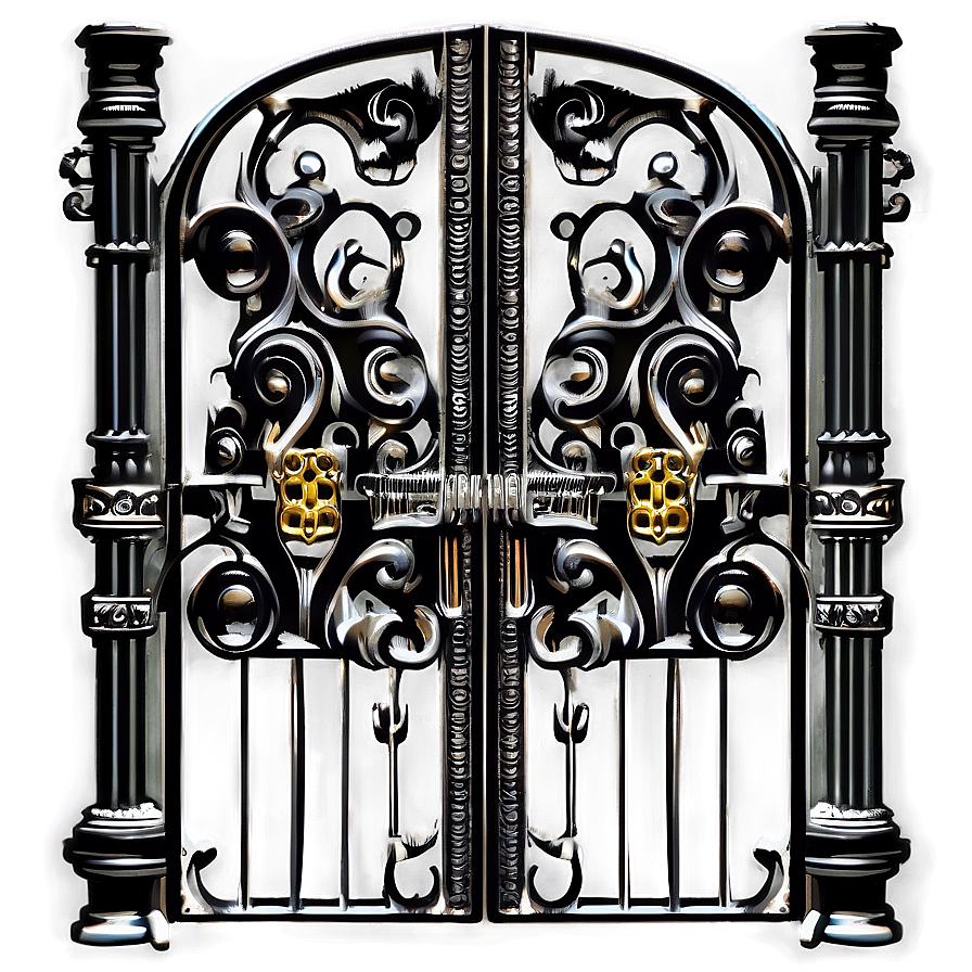 Victorian Scrollwork Gate Png Ctp91