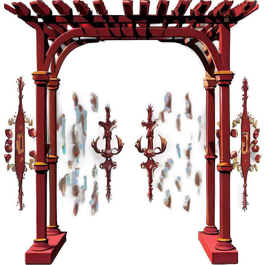 Victorian Style Pergola Png Htd