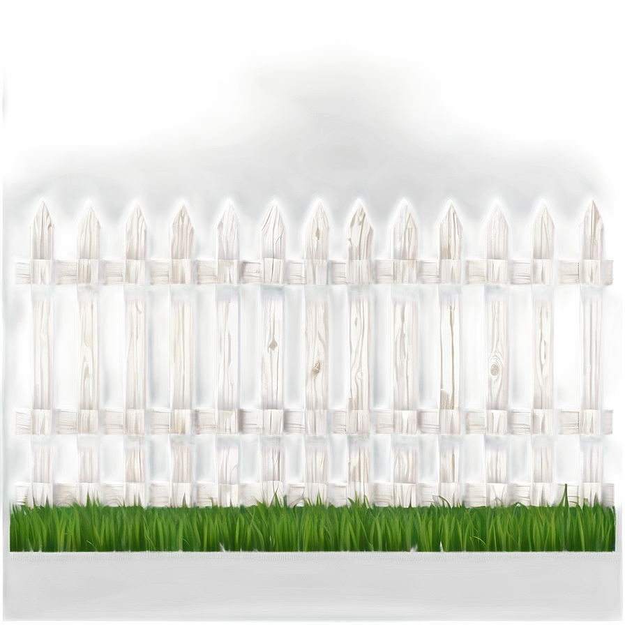 Victorian Style White Fence Png Ger