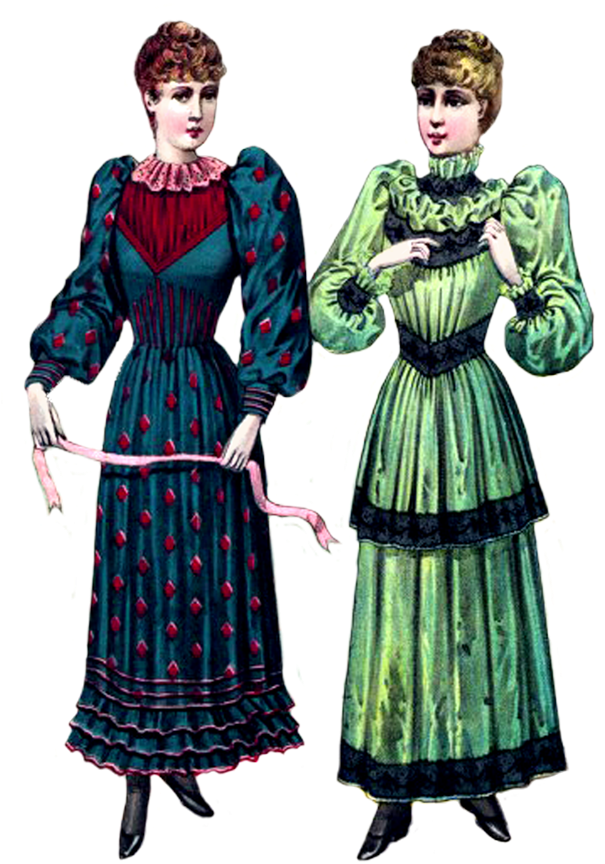 Victorian Women Fashion Illustration