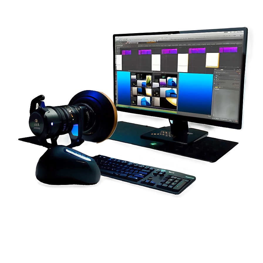 Video Editing Studio Setup Png Fvf63