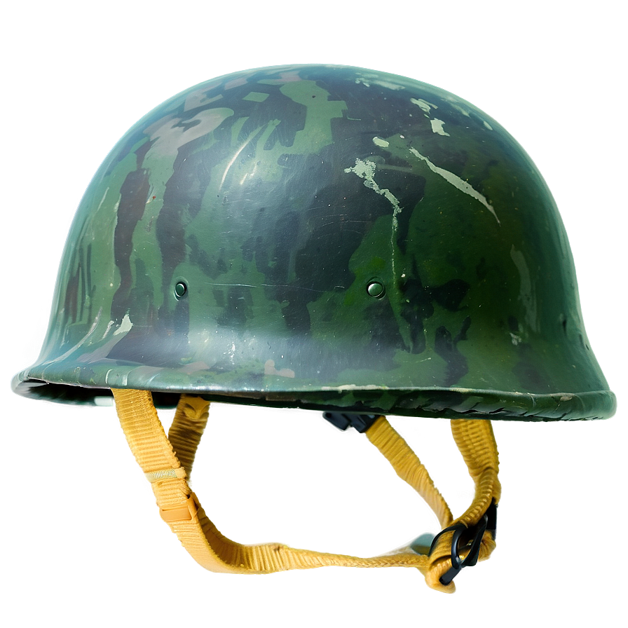 Vietnam War Helmet With Cover Png 13