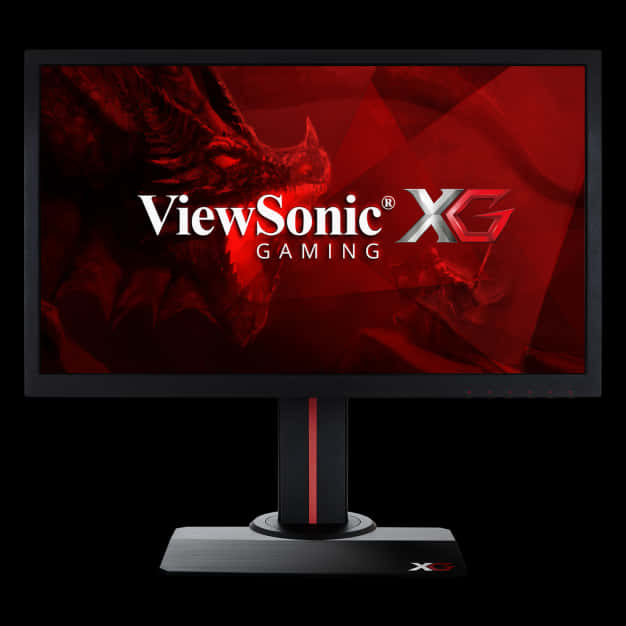 View Sonic X G Gaming Monitor Dragon Graphic