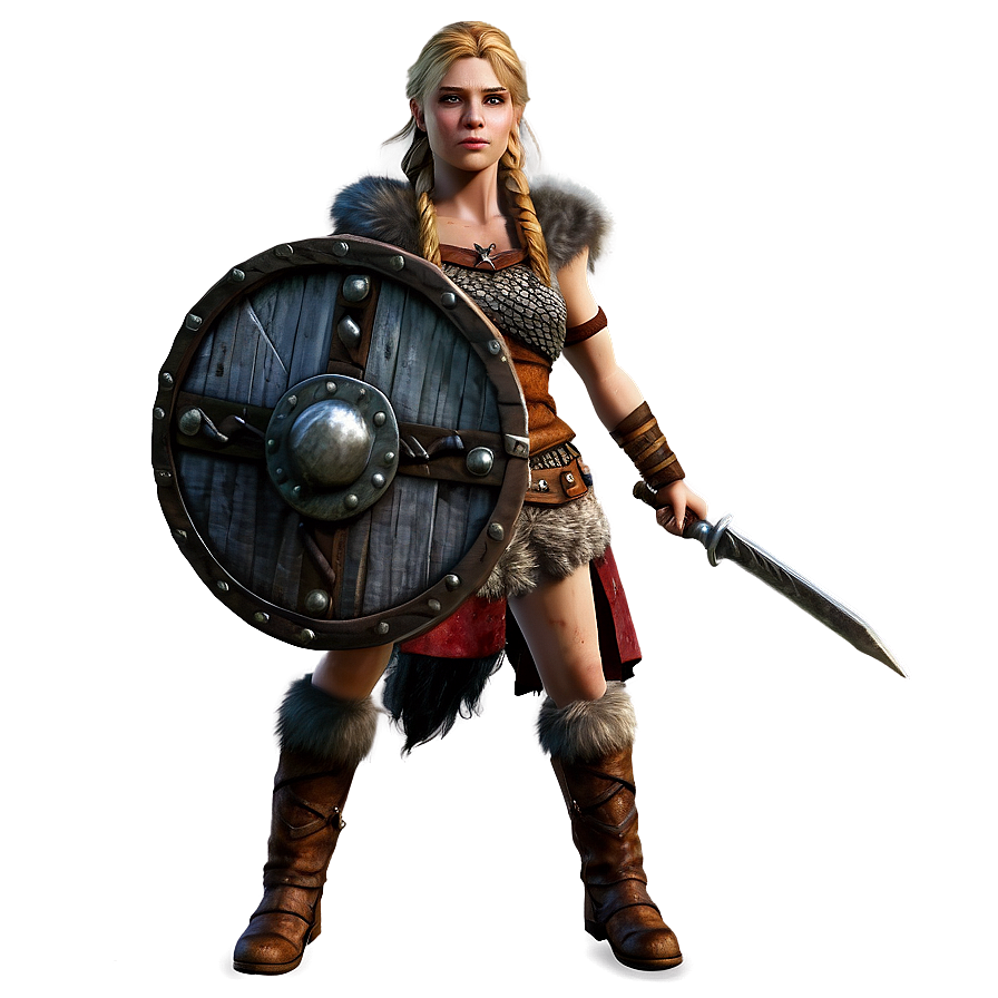 Viking Female Warrior Png 06202024