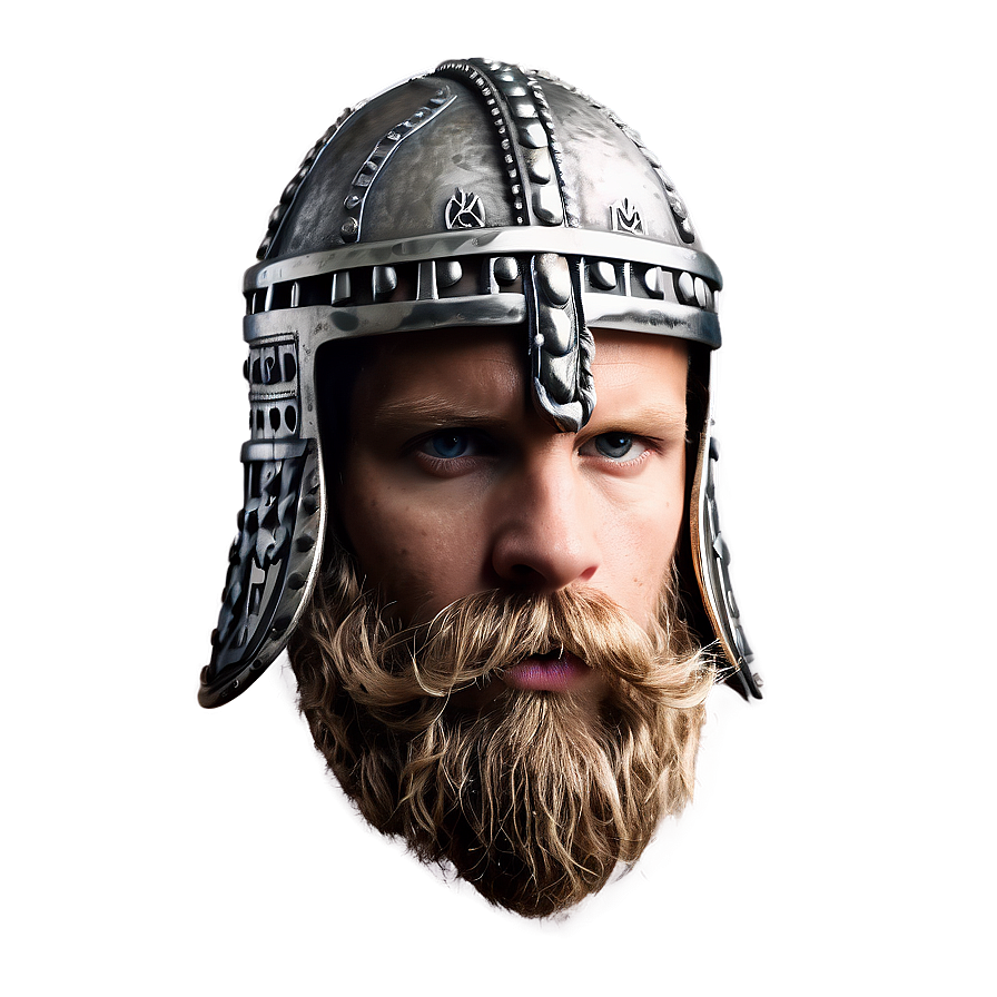 Viking Helmet With Beard Png 06132024