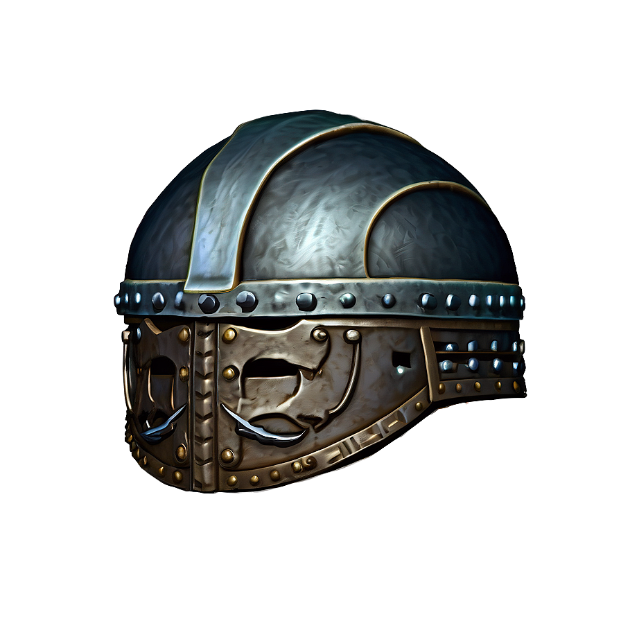 Viking Helmet With Beard Png Bur21