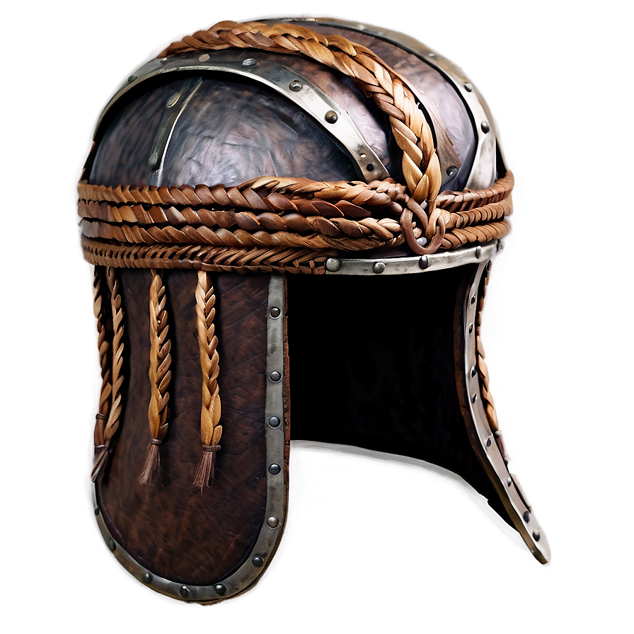 Viking Helmet With Braids Png 06132024