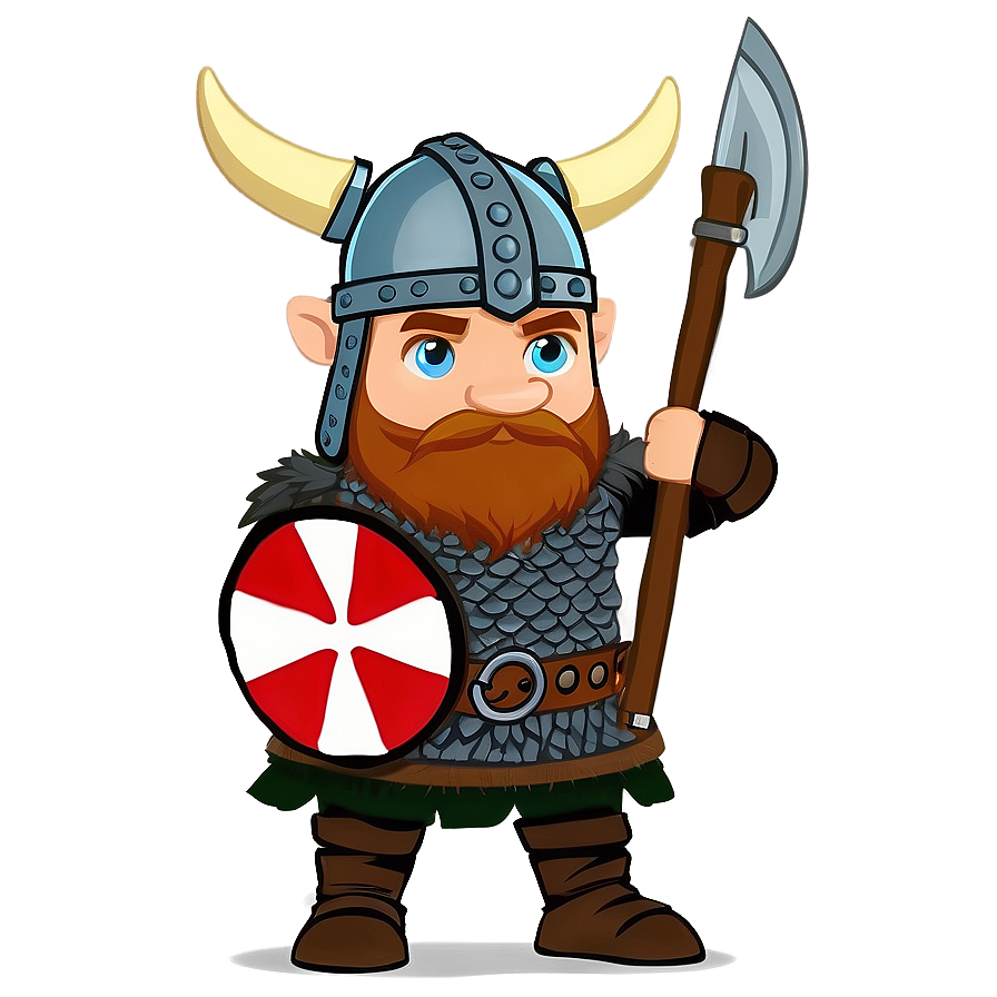 Viking Warrior Cartoon Character Png 06122024