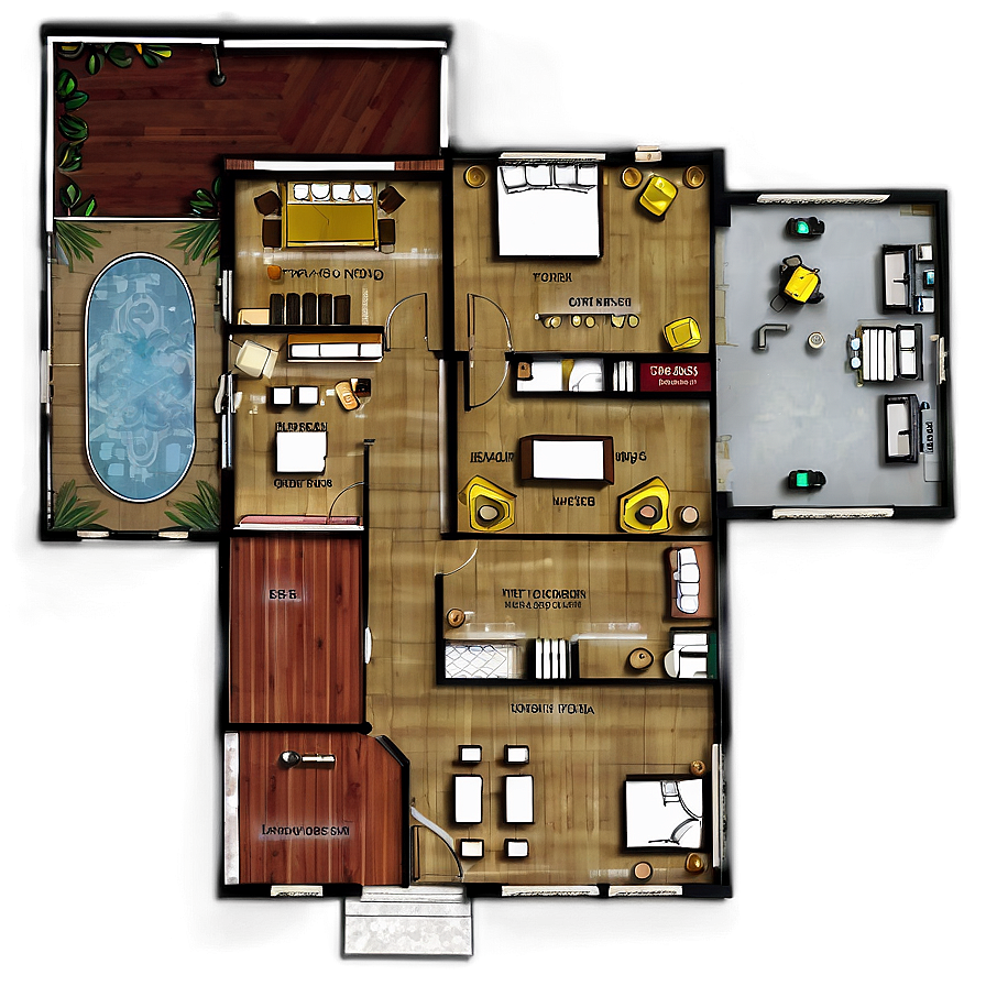 Villa Floor Plan Png Noj