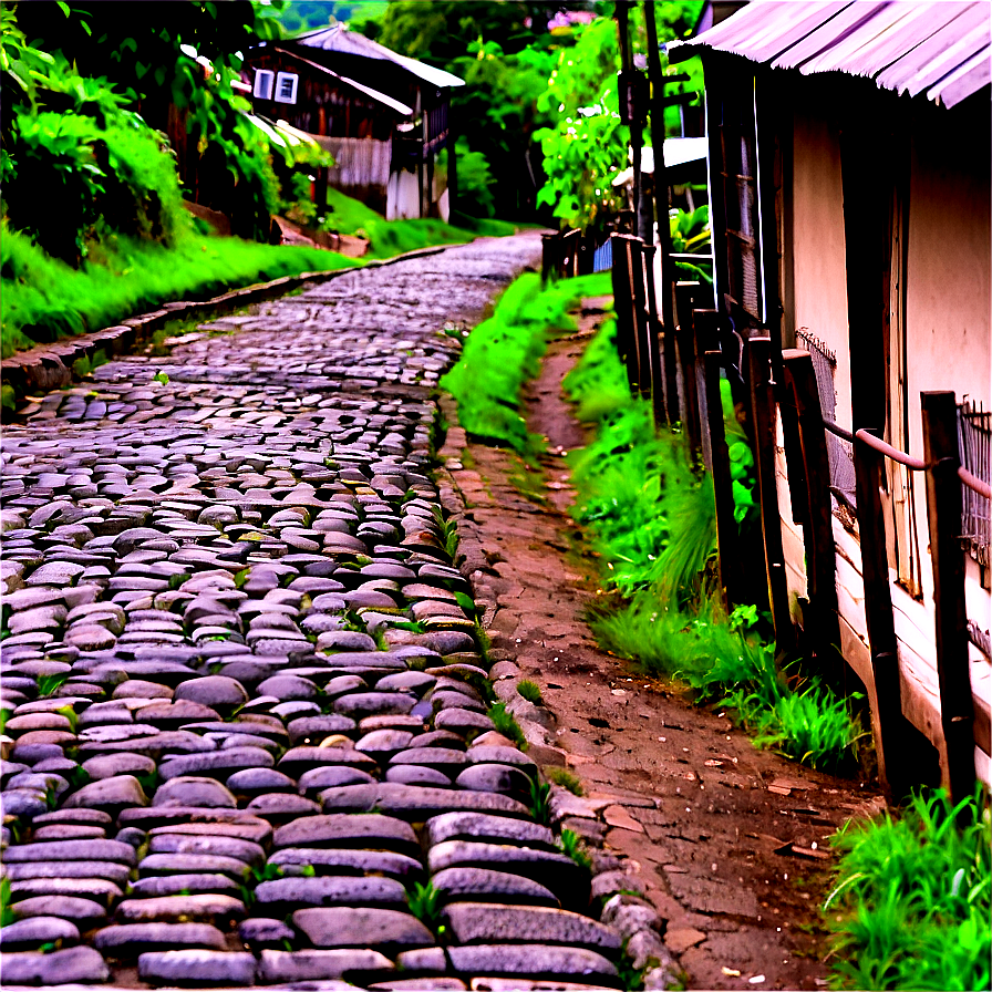 Village Cobblestone Alley Png Hhj