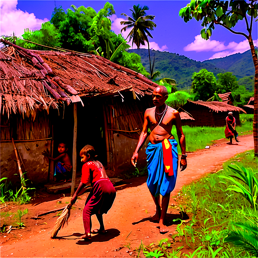 Village Life Daily Routine Png Fdx