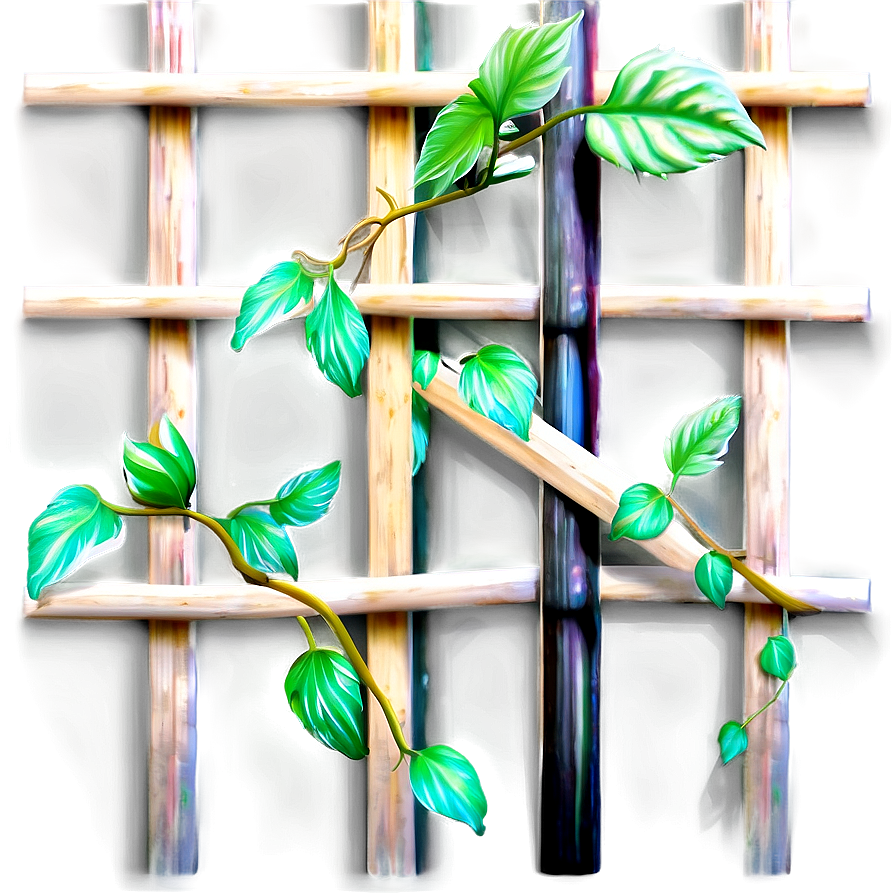 Vine Climbing Wooden Trellis