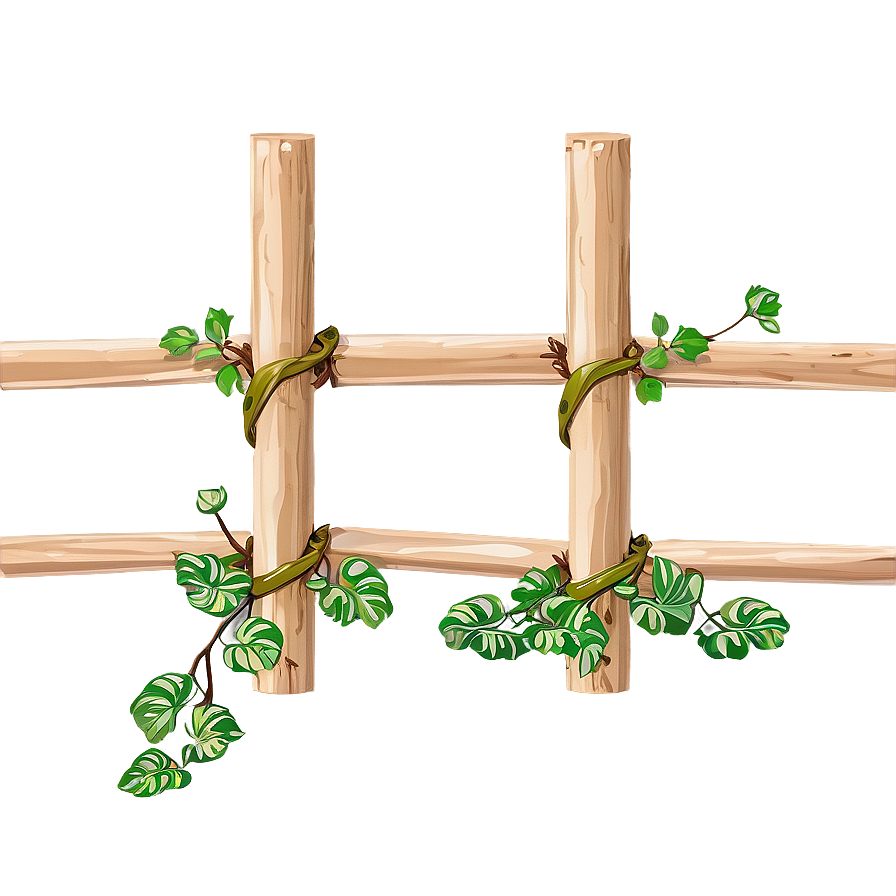 Vine Intertwined Fence Png Nxp62