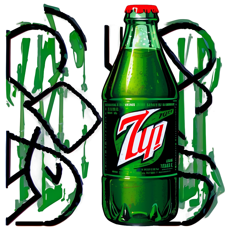 Vintage 7 Up Bottle Png 30