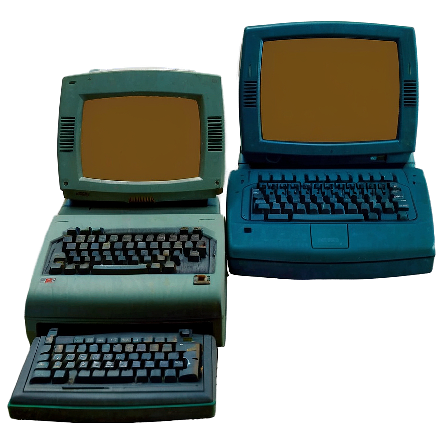 Vintage 90s Laptop Computer Png Hyk70