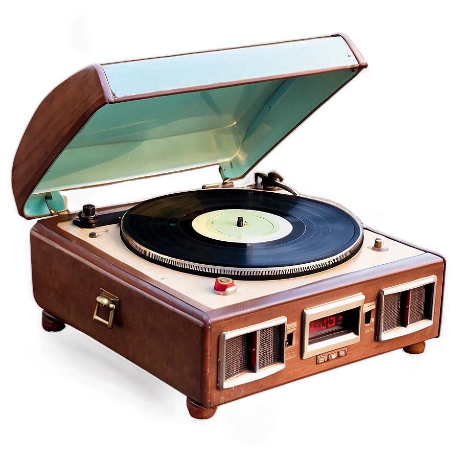 Vintage Aesthetic Record Player Png Cha