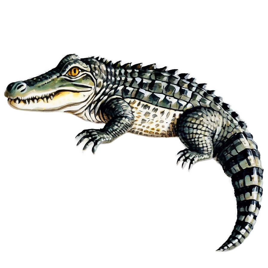 Vintage Alligator Illustration Png Gqd