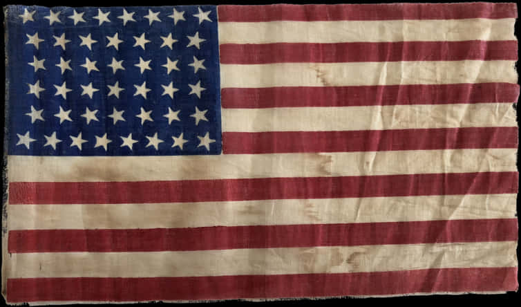 Vintage American Flag Texture