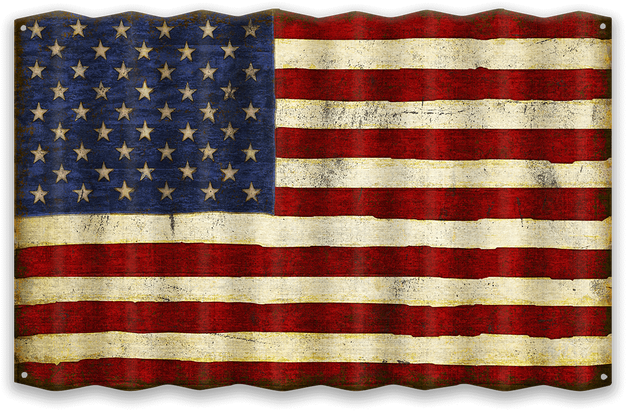 Vintage American Flag Texture