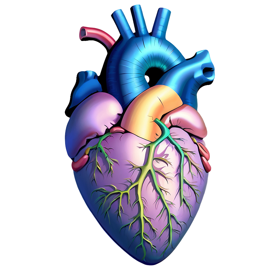 Vintage Anatomical Heart Drawing Png 28