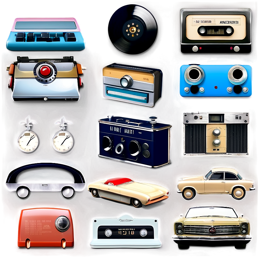 Vintage And Retro Icons Png Aod