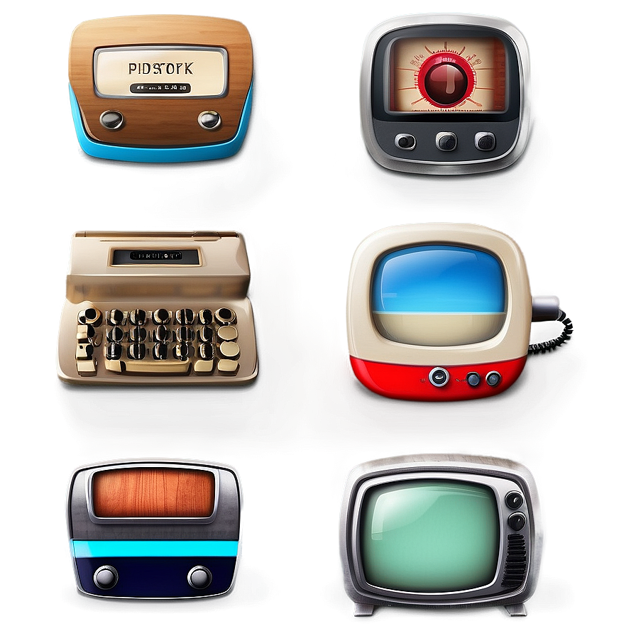 Vintage And Retro Icons Png Uod58