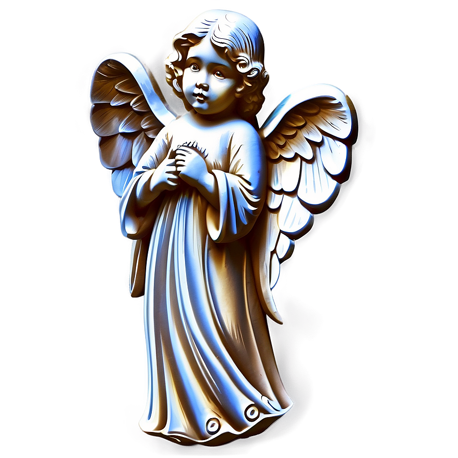 Vintage Angel Carving Png 06202024