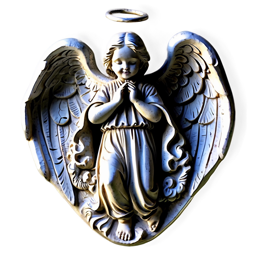 Vintage Angel Carving Png 06202024