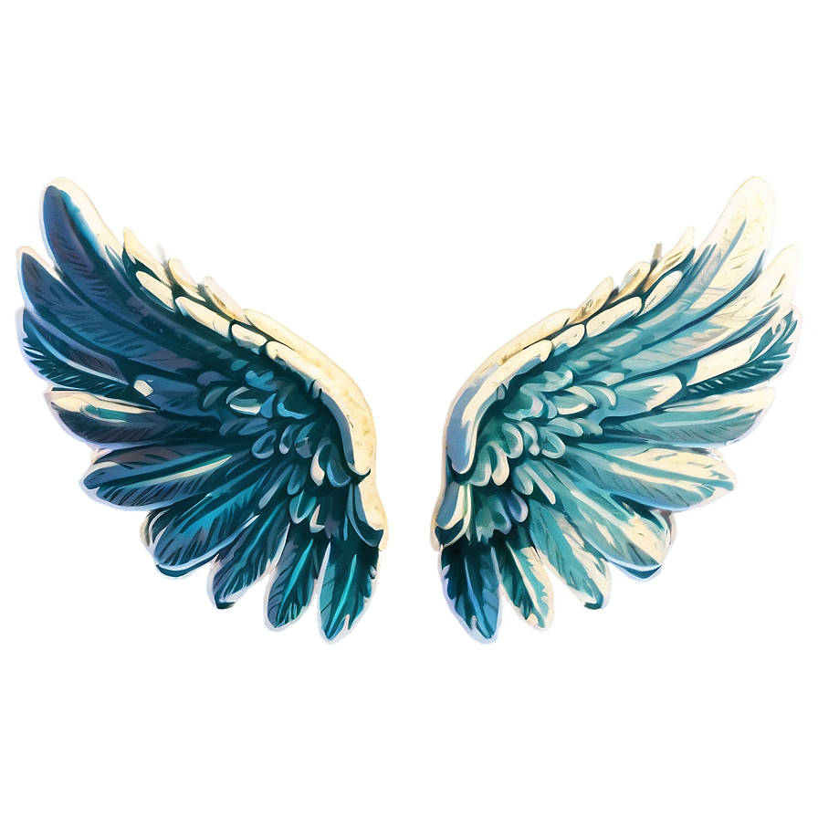 Vintage Angel Wings Graphic Png 05042024