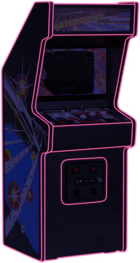 Vintage Asteroids Arcade Machine