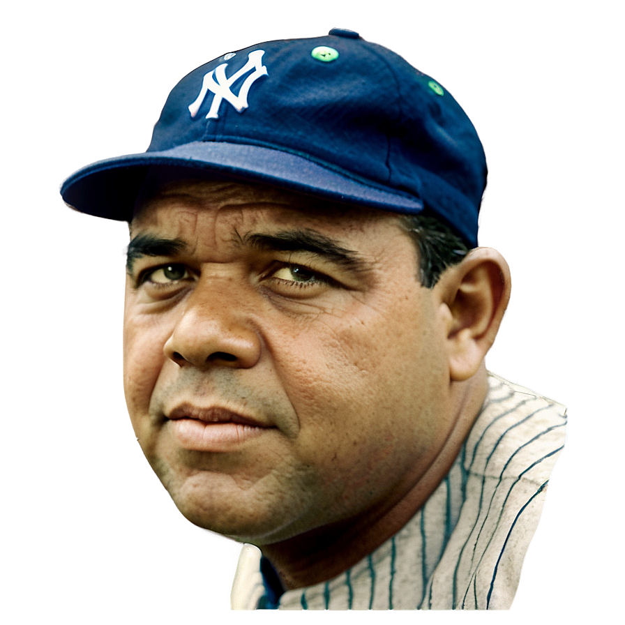 Vintage Babe Ruth Portrait Png Hoo40