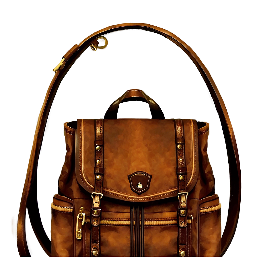 Vintage Backpack Png 05252024