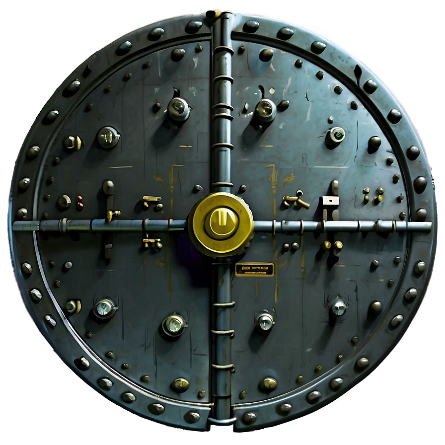 Vintage Bank Vault Door Png 05242024