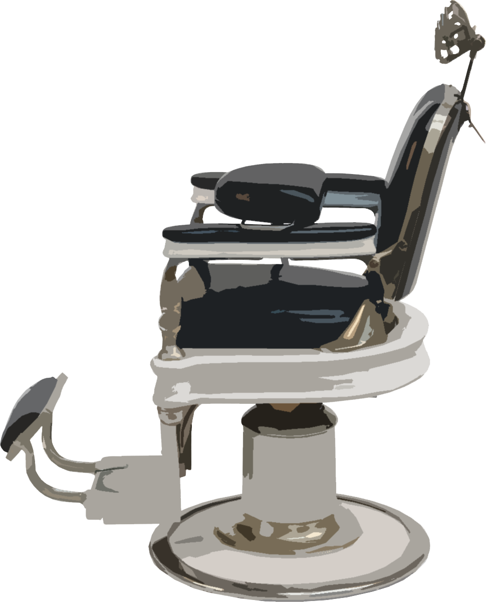 Vintage Barber Chair Illustration