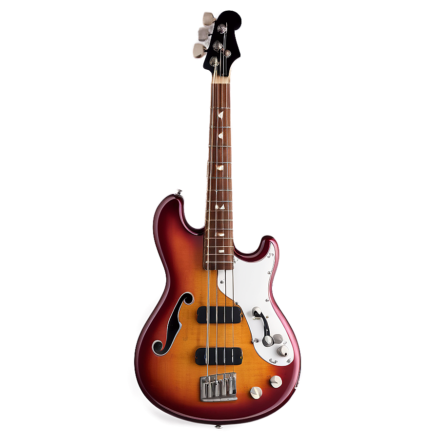 Vintage Bass Guitar Png Mea