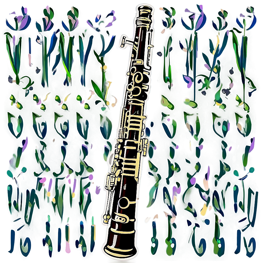 Vintage Bassoon Graphic Png Oud