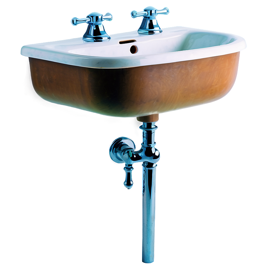 Vintage Bathroom Sink Png Qfd26