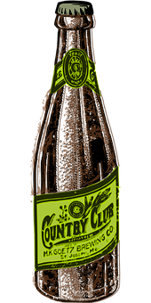 Vintage Beer Bottle Graphic