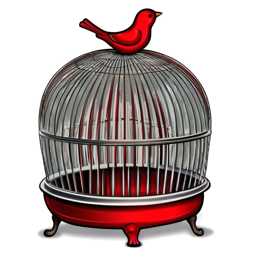 Vintage Bird Cage Drawing Png Rcj