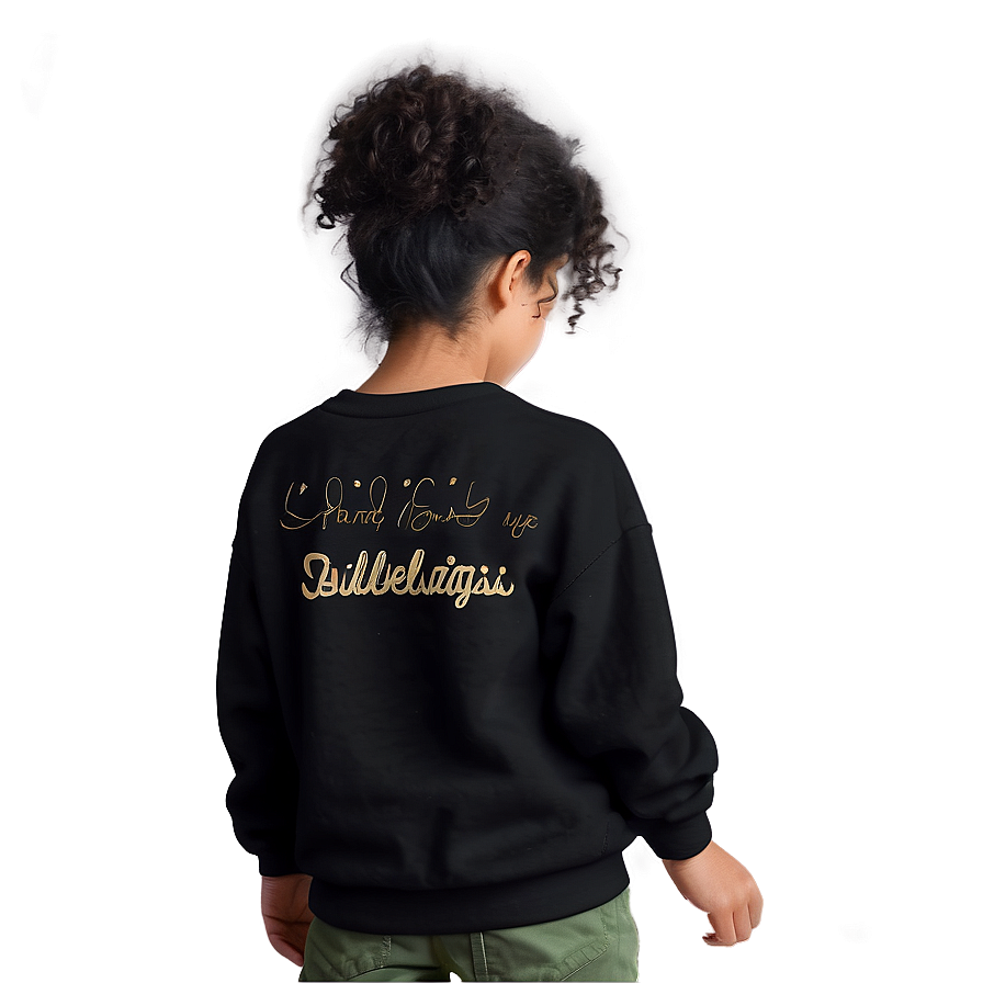 Vintage Black Sweatshirt Design Png 06272024