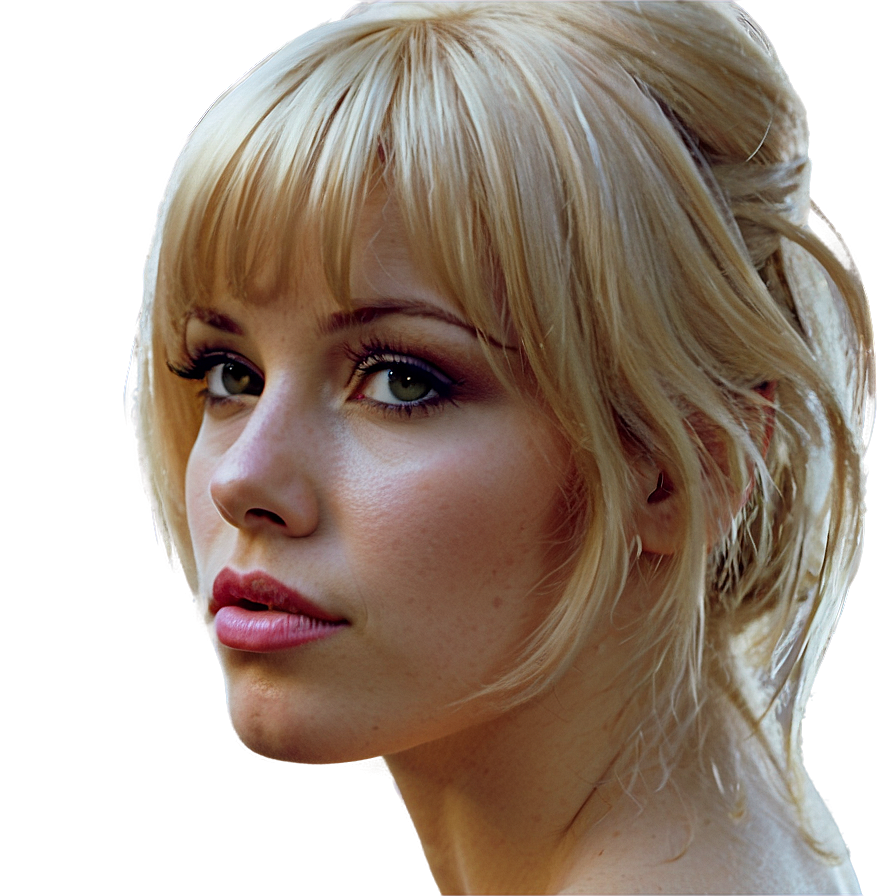 Vintage Blonde Hairstyle Png 53