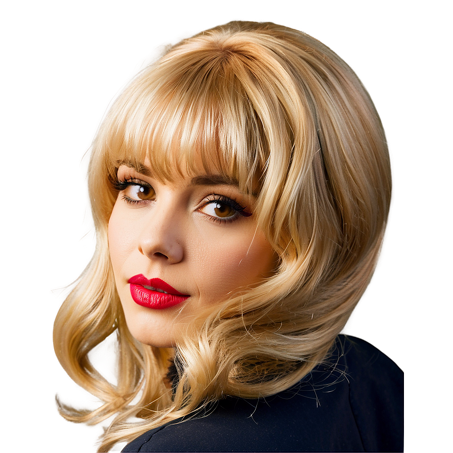 Vintage Blonde Hairstyle Png 77