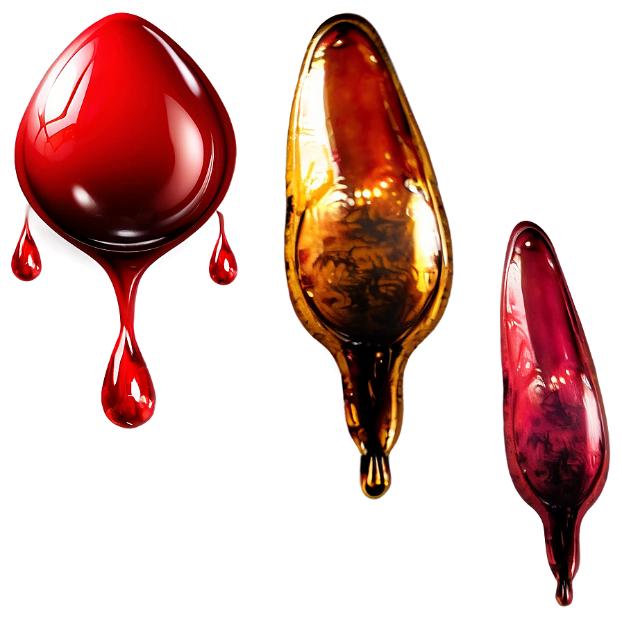 Vintage Blood Drop Png Kon