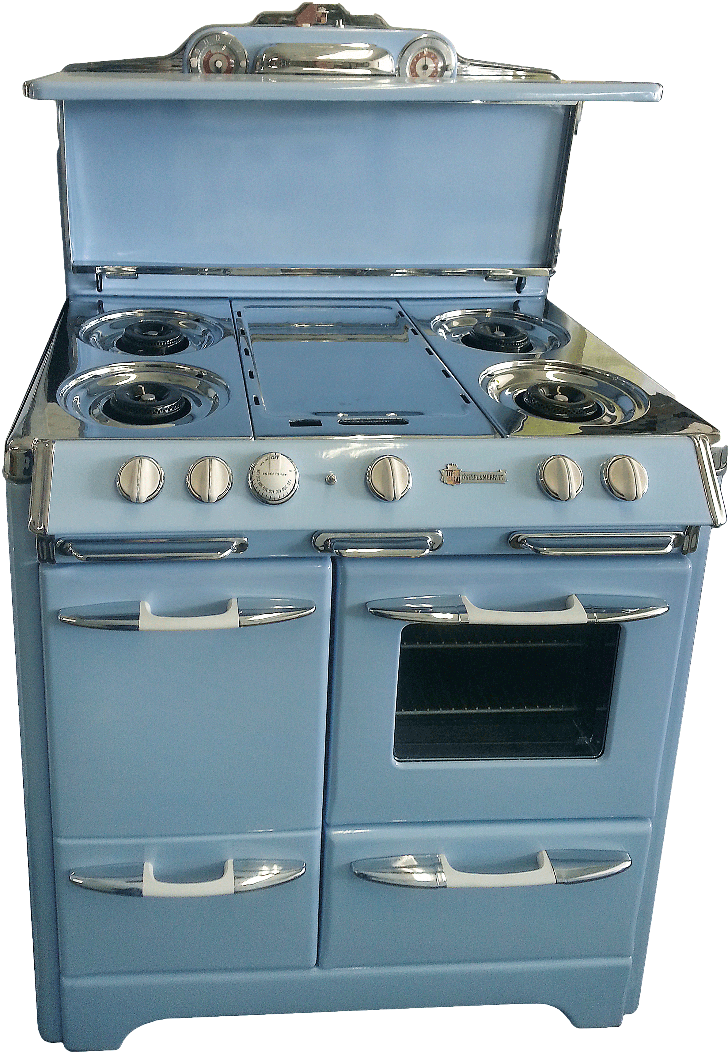 Vintage Blue Electric Stove